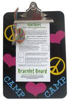Personalized Bracelet Boards - Peace Love Camp